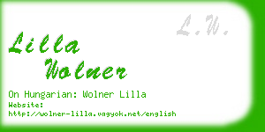 lilla wolner business card